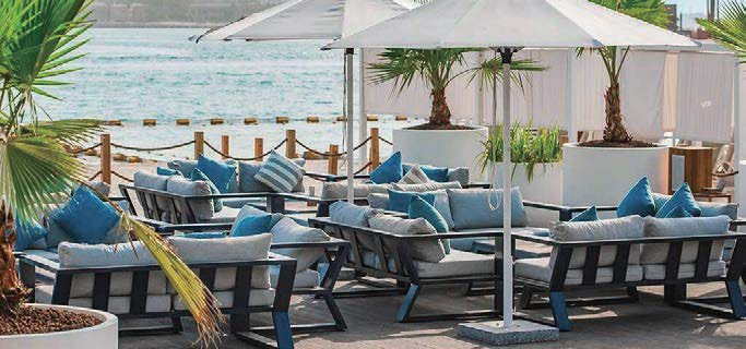 Панорамный вид на отель Hilton Dubai